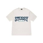 Stussy Logo Marque Threads Blanc T-Shirt