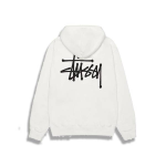 Stussy Marque Capuche Basique Blanc Pull