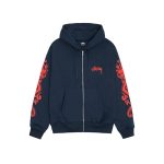 Stussy Marque Capuche Dragons Marine Pull
