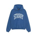 Stussy Marque Capuche International Bleu Pull