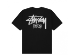 Stussy Logo Marque Paris Black T-Shirt