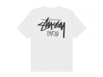 Stussy Logo Marque Paris Blanc T-Shirt