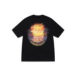 Stussy Logo Marque Sunset Noir T-Shirt
