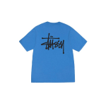 Stussy Logo Marque Basique Bleu T-Shirt