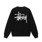 Stussy Big Logo Marque Noir Sweatshirt
